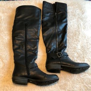 Arizona Jean Company Black Over the Knee Boots